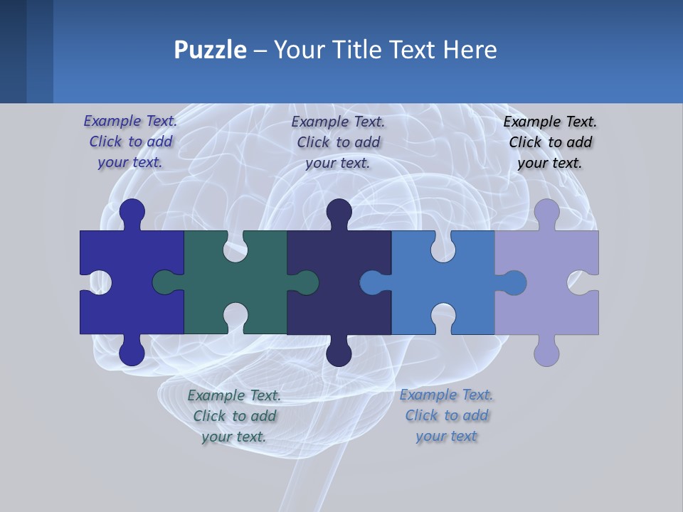 A Blue Brain Powerpoint Presentation Is Shown PowerPoint Template