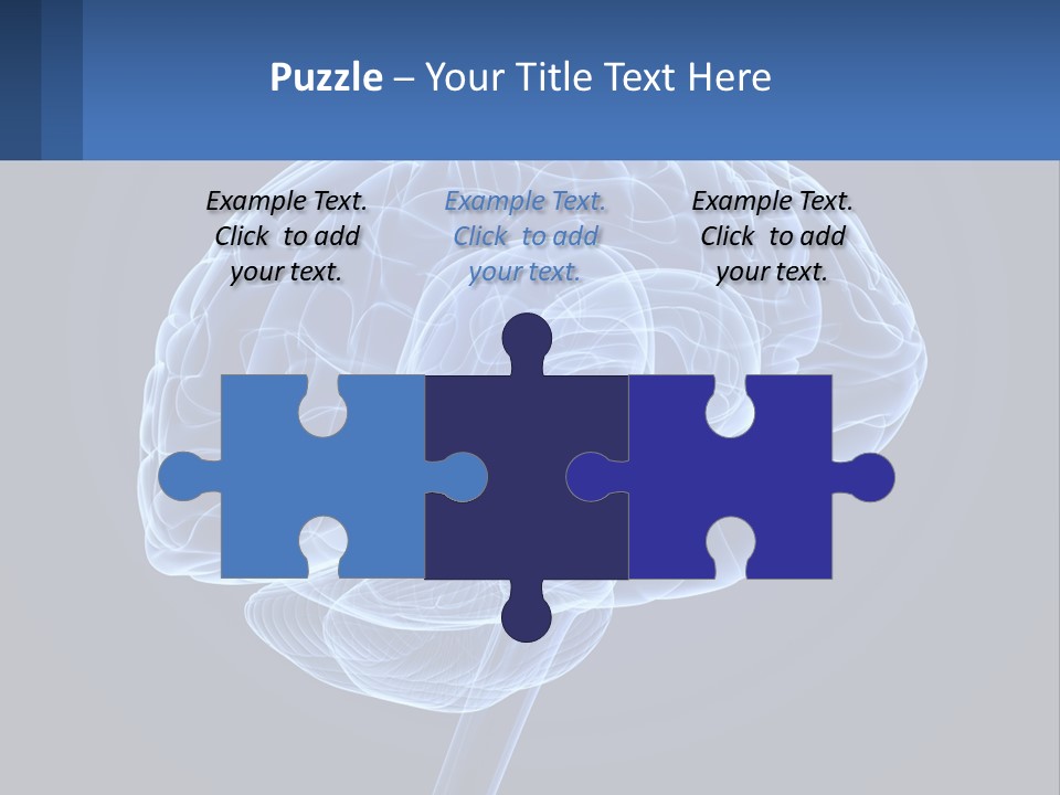 A Blue Brain Powerpoint Presentation Is Shown PowerPoint Template