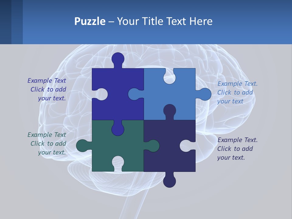 A Blue Brain Powerpoint Presentation Is Shown PowerPoint Template