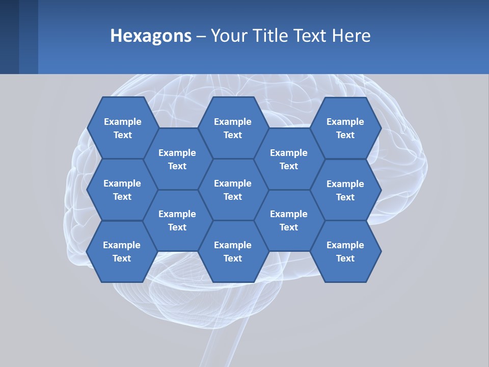 A Blue Brain Powerpoint Presentation Is Shown PowerPoint Template
