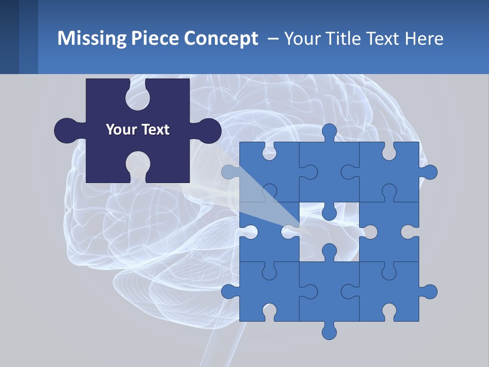 A Blue Brain Powerpoint Presentation Is Shown PowerPoint Template