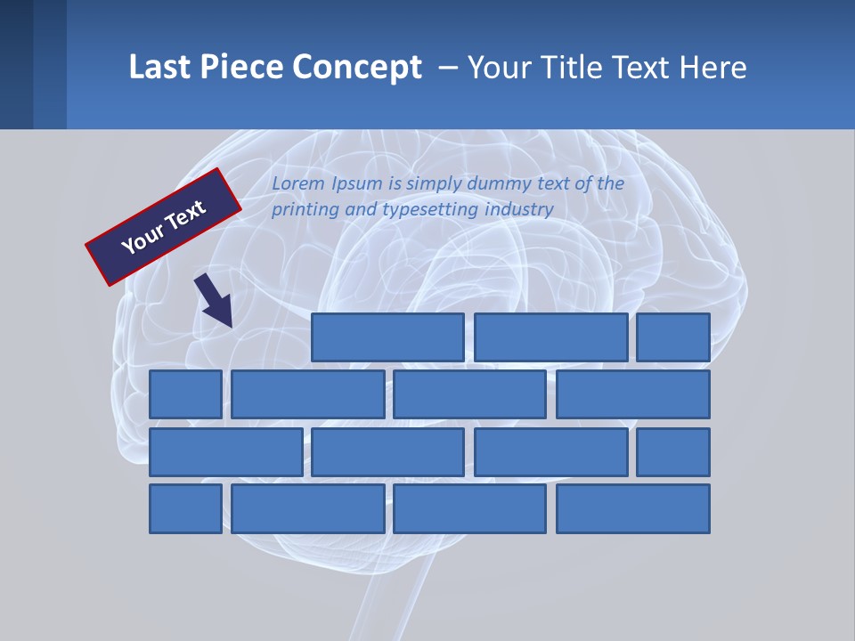 A Blue Brain Powerpoint Presentation Is Shown PowerPoint Template