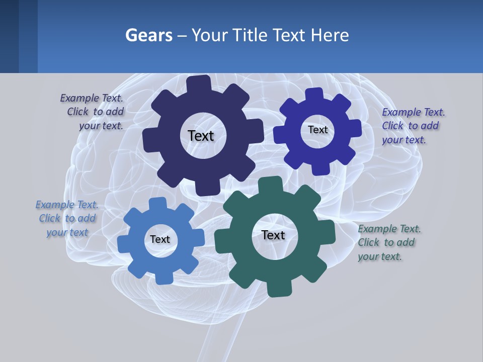 A Blue Brain Powerpoint Presentation Is Shown PowerPoint Template