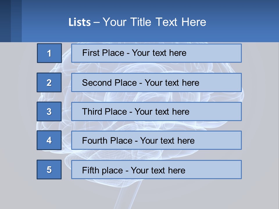 A Blue Brain Powerpoint Presentation Is Shown PowerPoint Template