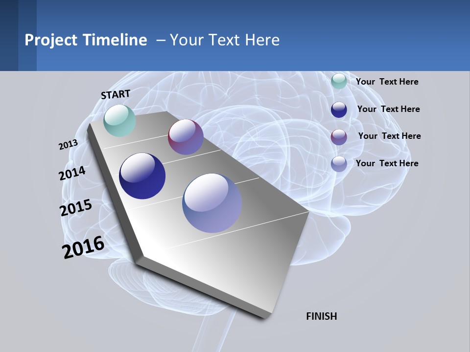 A Blue Brain Powerpoint Presentation Is Shown PowerPoint Template