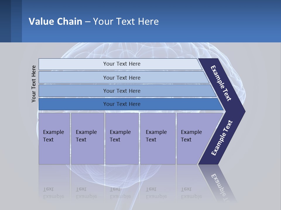 A Blue Brain Powerpoint Presentation Is Shown PowerPoint Template