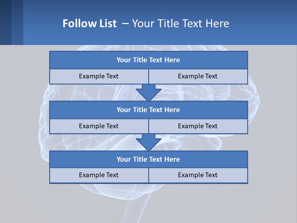 A Blue Brain Powerpoint Presentation Is Shown PowerPoint Template