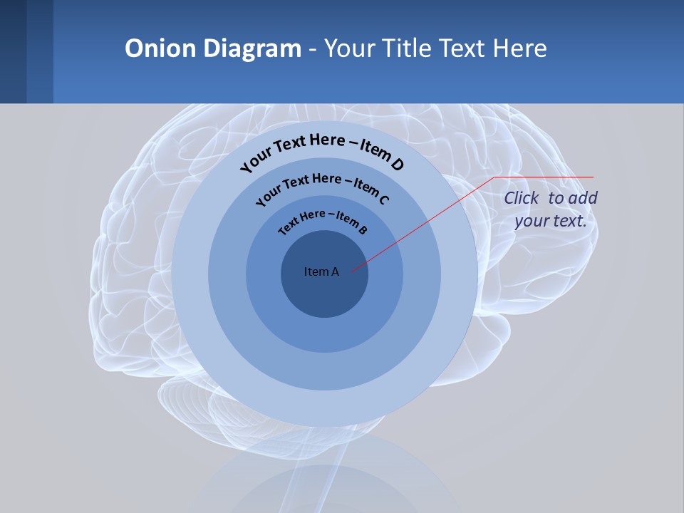 A Blue Brain Powerpoint Presentation Is Shown PowerPoint Template
