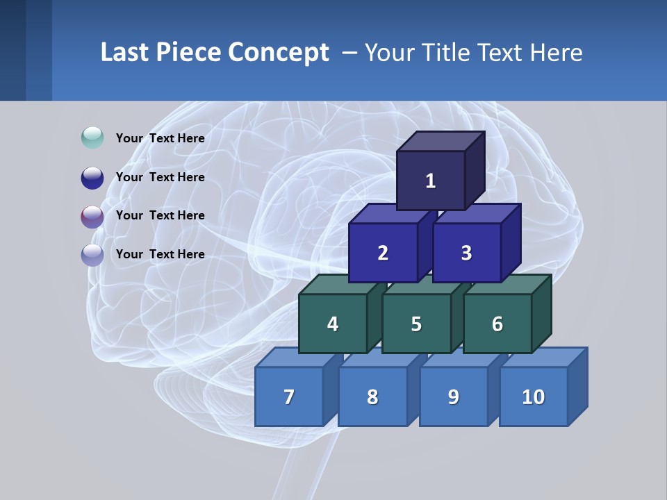 A Blue Brain Powerpoint Presentation Is Shown PowerPoint Template