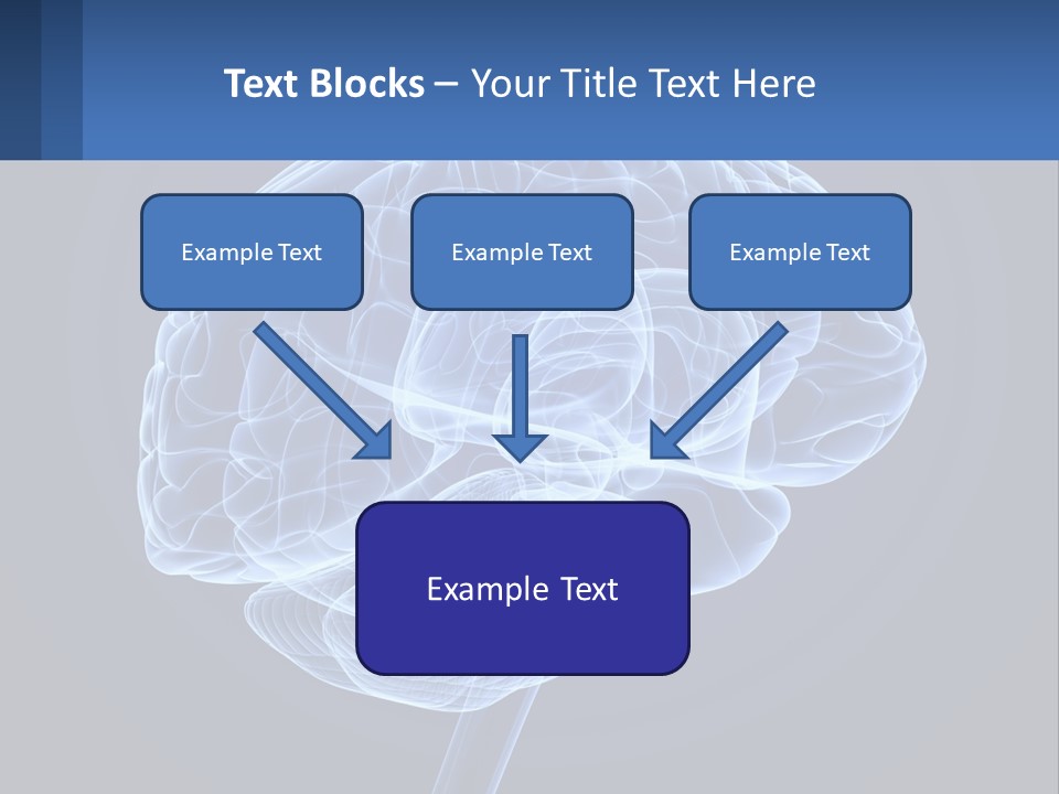 A Blue Brain Powerpoint Presentation Is Shown PowerPoint Template