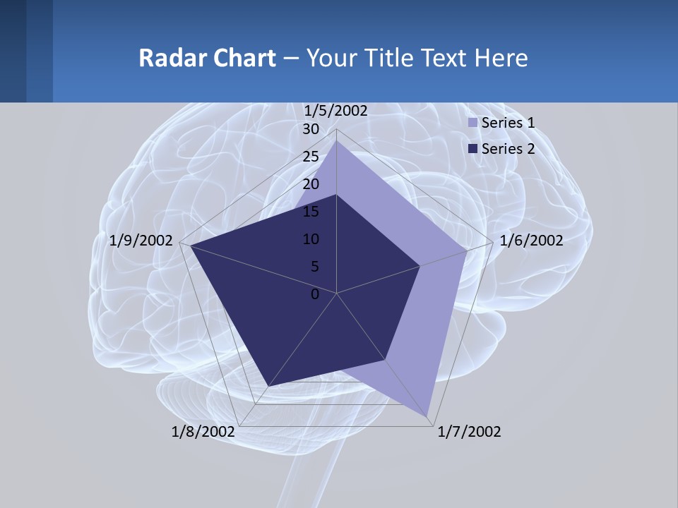 A Blue Brain Powerpoint Presentation Is Shown PowerPoint Template