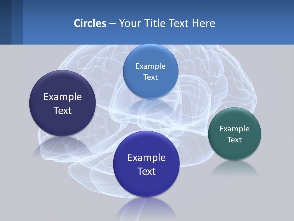 A Blue Brain Powerpoint Presentation Is Shown PowerPoint Template