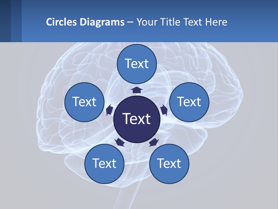 A Blue Brain Powerpoint Presentation Is Shown PowerPoint Template