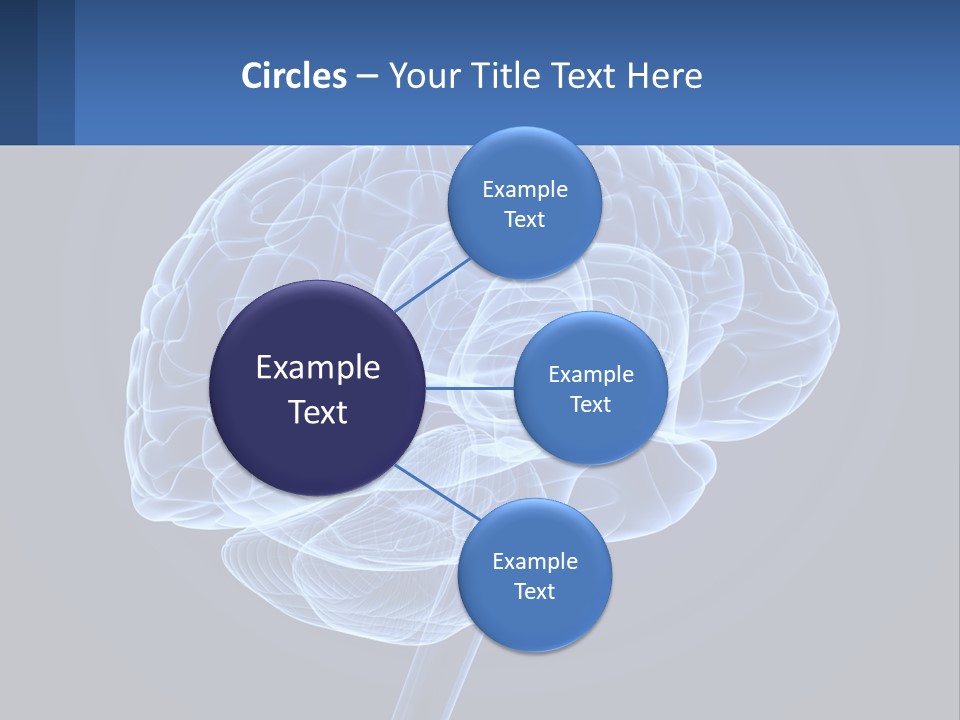 A Blue Brain Powerpoint Presentation Is Shown PowerPoint Template