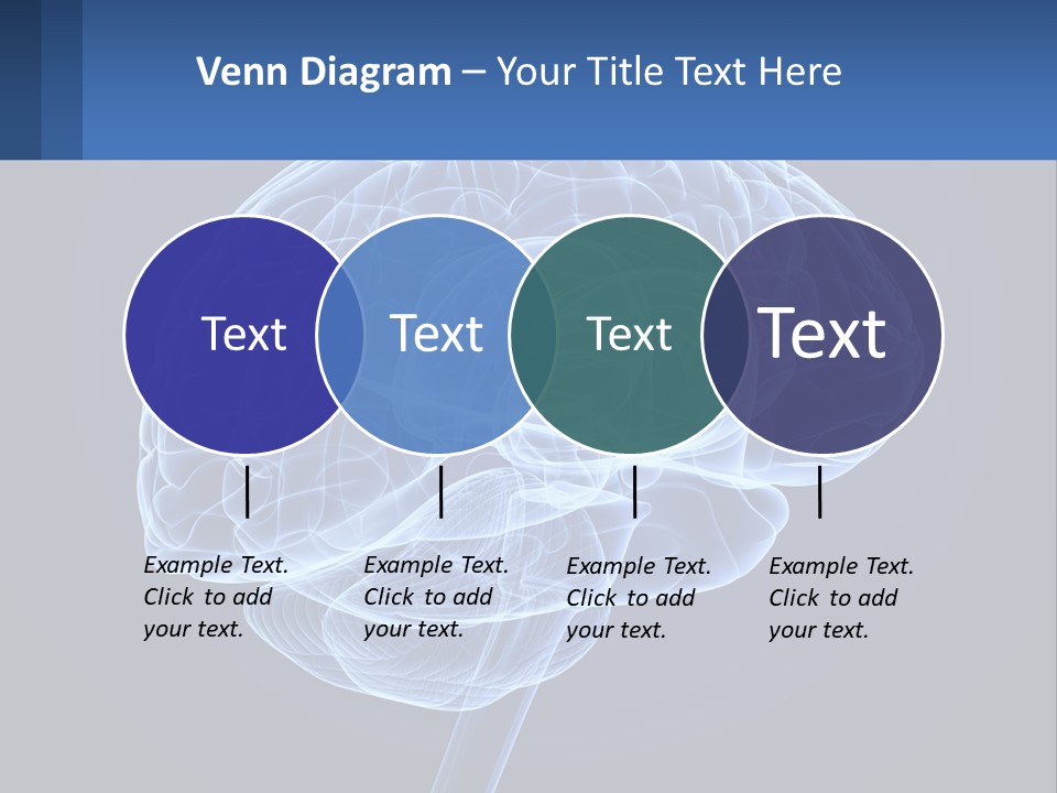 A Blue Brain Powerpoint Presentation Is Shown PowerPoint Template