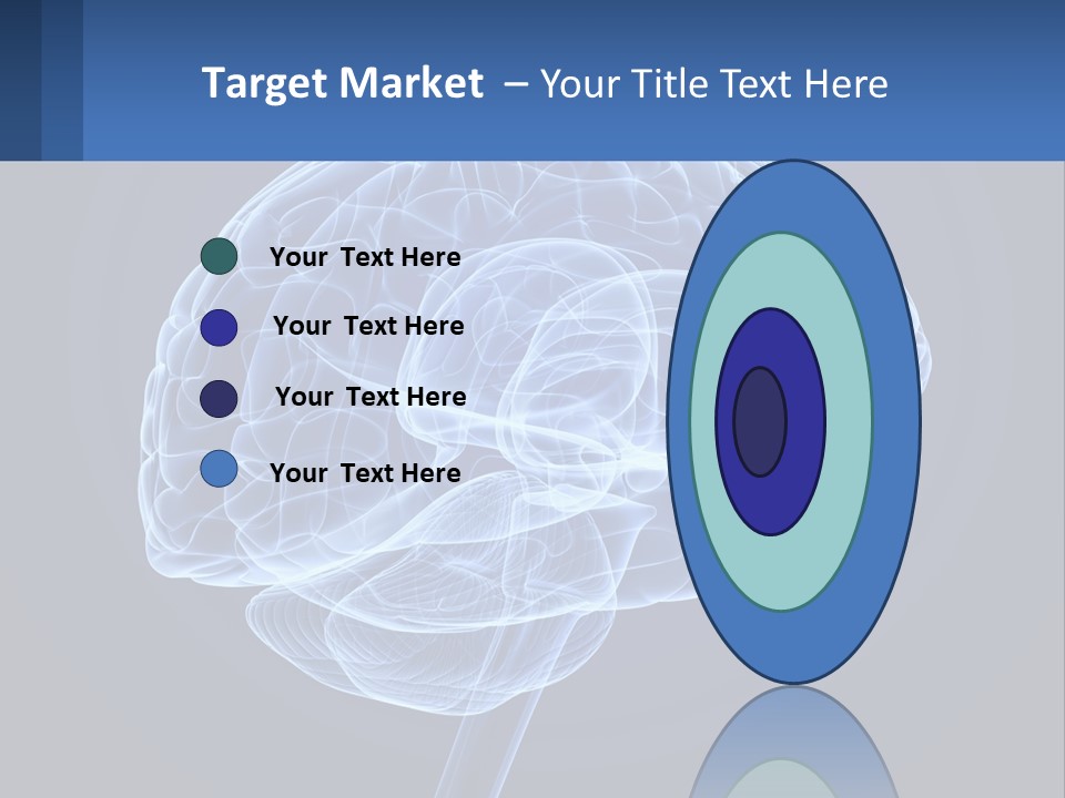 A Blue Brain Powerpoint Presentation Is Shown PowerPoint Template