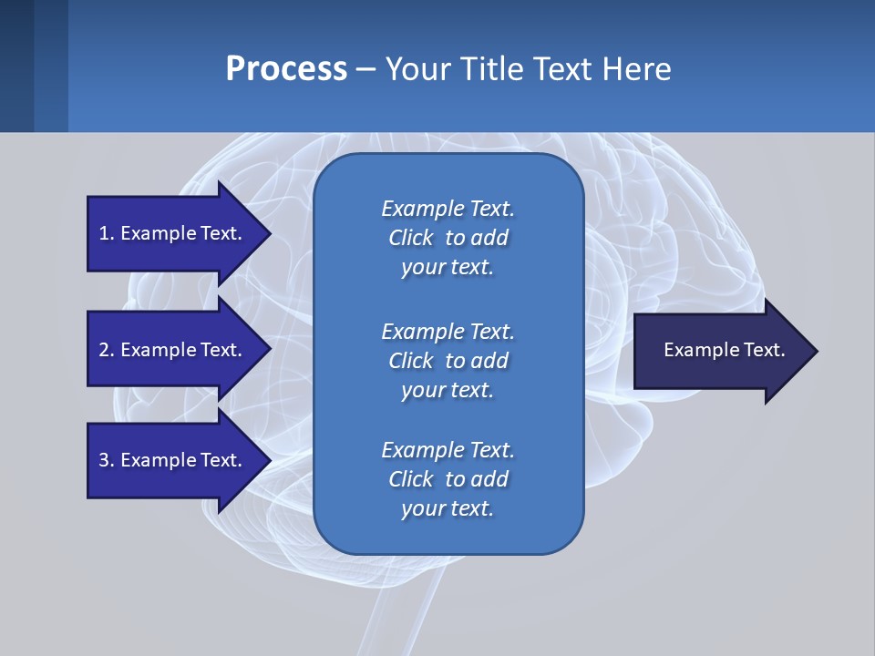A Blue Brain Powerpoint Presentation Is Shown PowerPoint Template