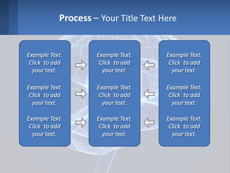 A Blue Brain Powerpoint Presentation Is Shown PowerPoint Template
