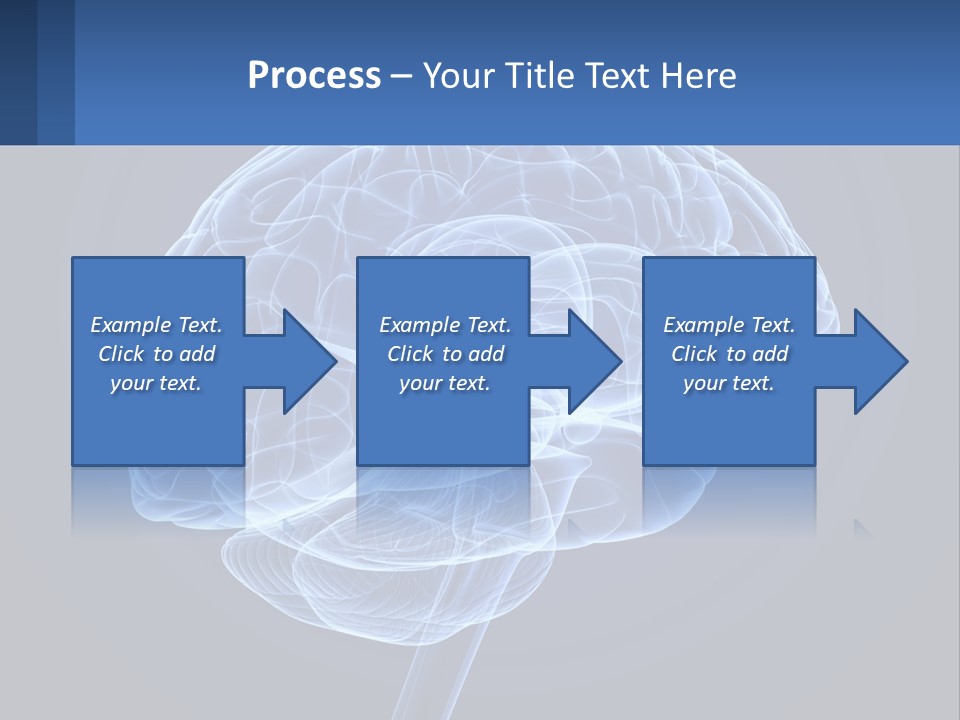 A Blue Brain Powerpoint Presentation Is Shown PowerPoint Template