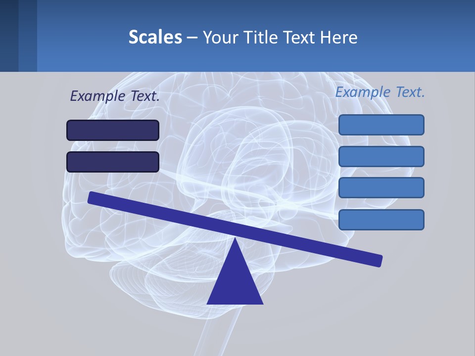 A Blue Brain Powerpoint Presentation Is Shown PowerPoint Template