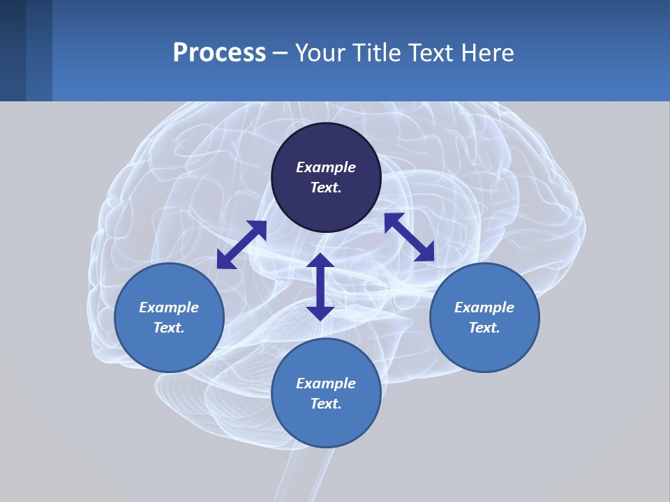 A Blue Brain Powerpoint Presentation Is Shown PowerPoint Template