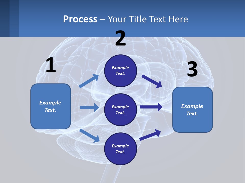 A Blue Brain Powerpoint Presentation Is Shown PowerPoint Template