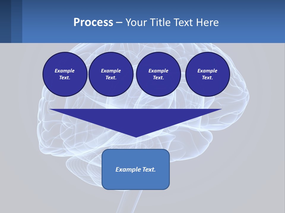 A Blue Brain Powerpoint Presentation Is Shown PowerPoint Template