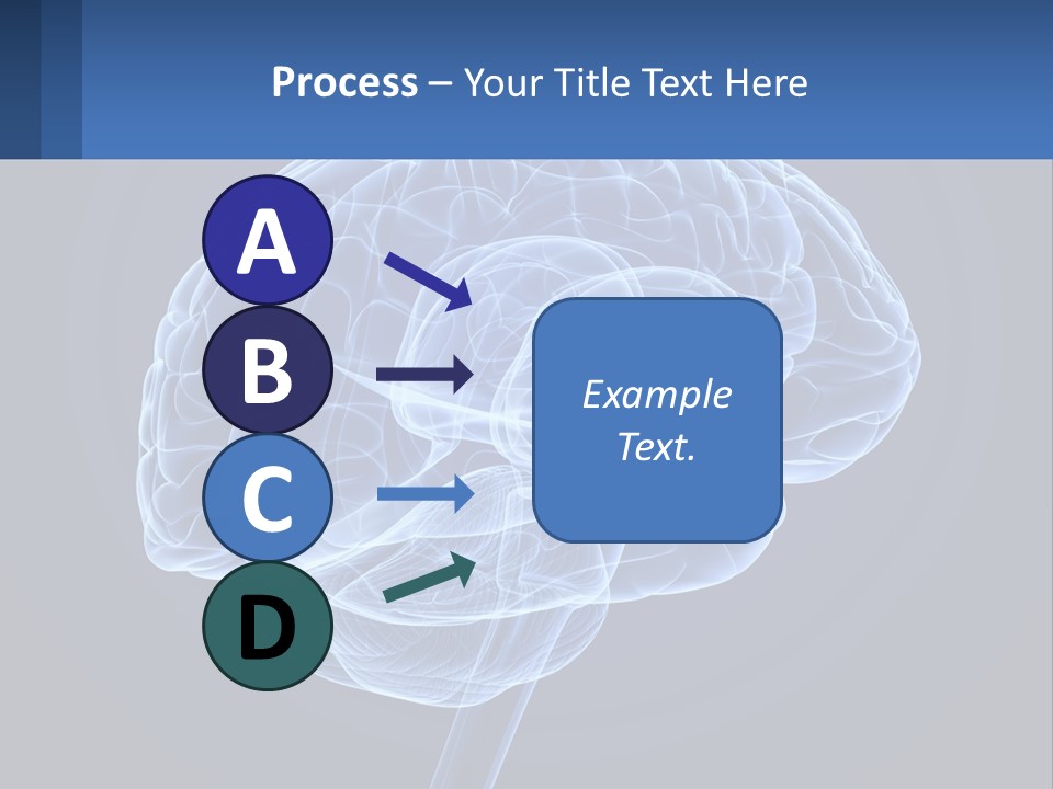 A Blue Brain Powerpoint Presentation Is Shown PowerPoint Template