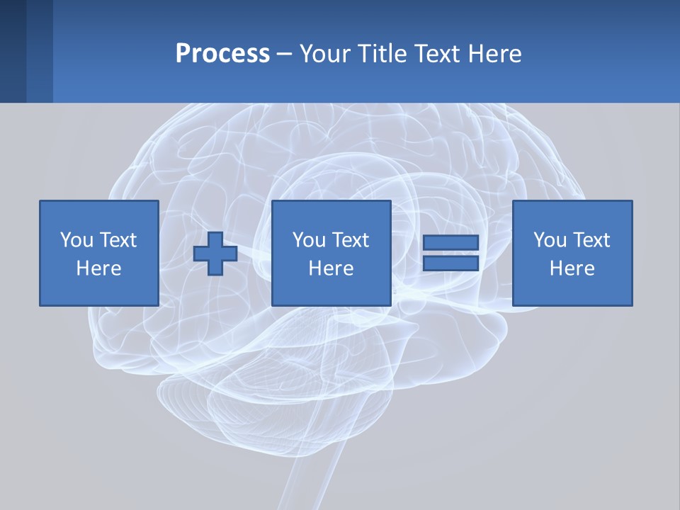 A Blue Brain Powerpoint Presentation Is Shown PowerPoint Template