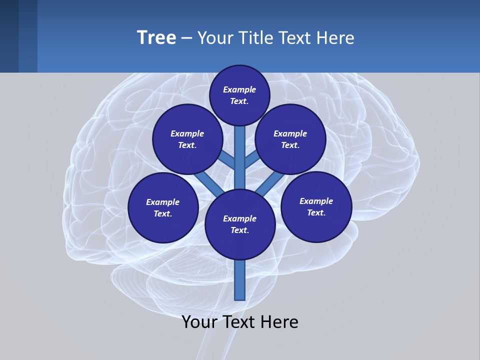 A Blue Brain Powerpoint Presentation Is Shown PowerPoint Template