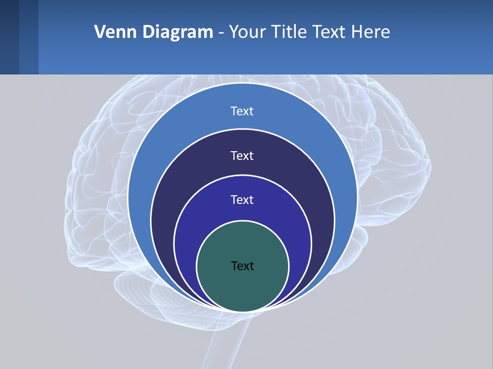 A Blue Brain Powerpoint Presentation Is Shown PowerPoint Template