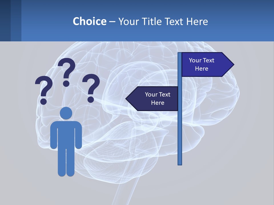 A Blue Brain Powerpoint Presentation Is Shown PowerPoint Template