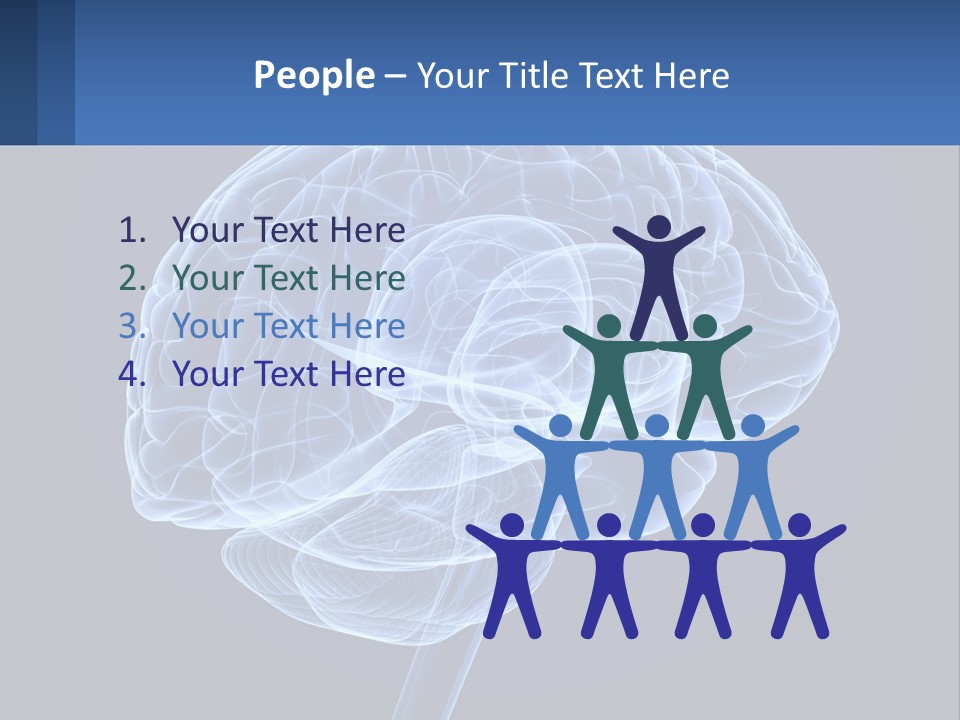 A Blue Brain Powerpoint Presentation Is Shown PowerPoint Template