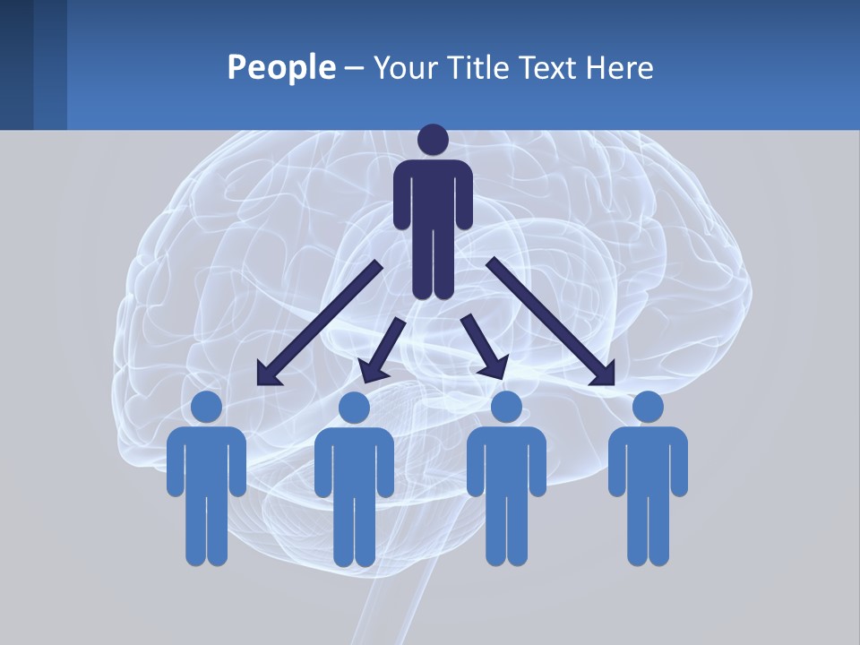 A Blue Brain Powerpoint Presentation Is Shown PowerPoint Template