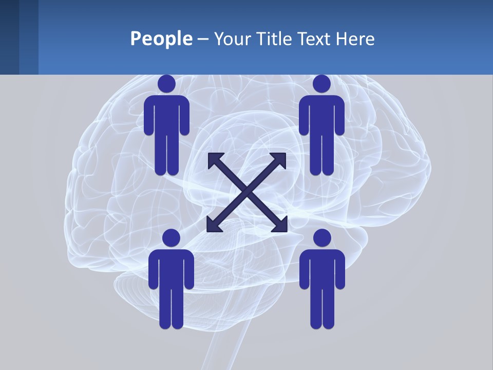 A Blue Brain Powerpoint Presentation Is Shown PowerPoint Template