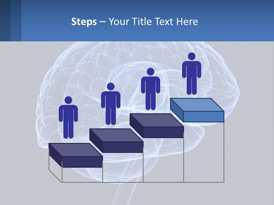 A Blue Brain Powerpoint Presentation Is Shown PowerPoint Template
