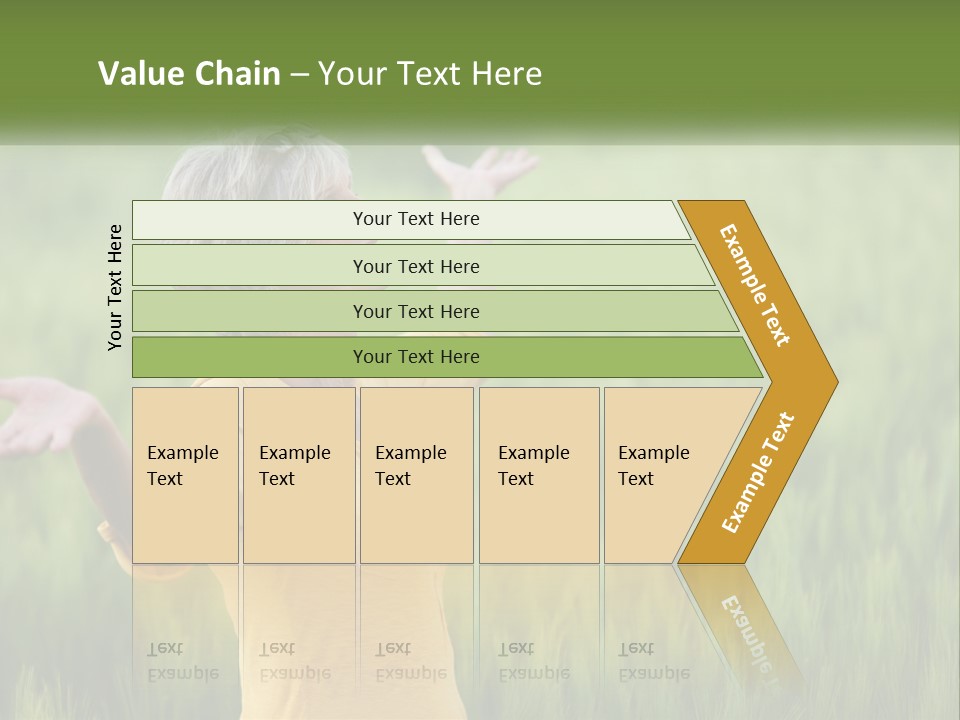 A Woman Standing In A Field Of Green Grass PowerPoint Template