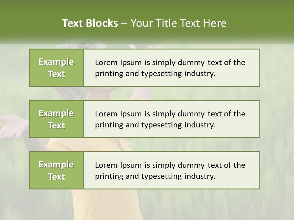 A Woman Standing In A Field Of Green Grass PowerPoint Template