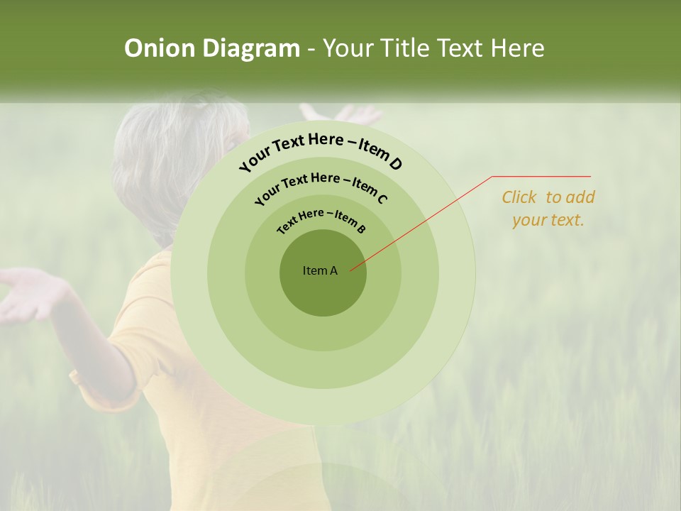 A Woman Standing In A Field Of Green Grass PowerPoint Template