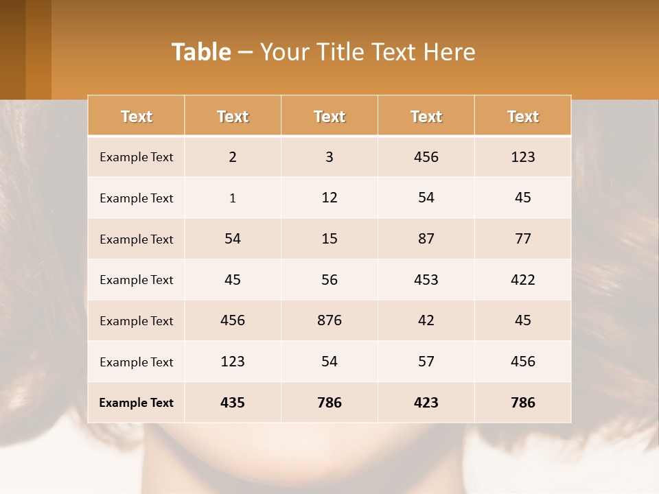 A Beautiful Woman With Blue Eyes And A Smile On Her Face PowerPoint Template