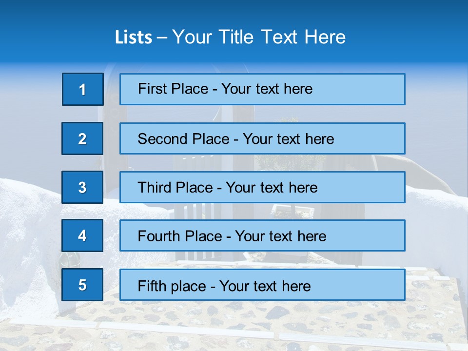 An Arch Over A Blue Ocean With A Plant In The Foreground PowerPoint Template