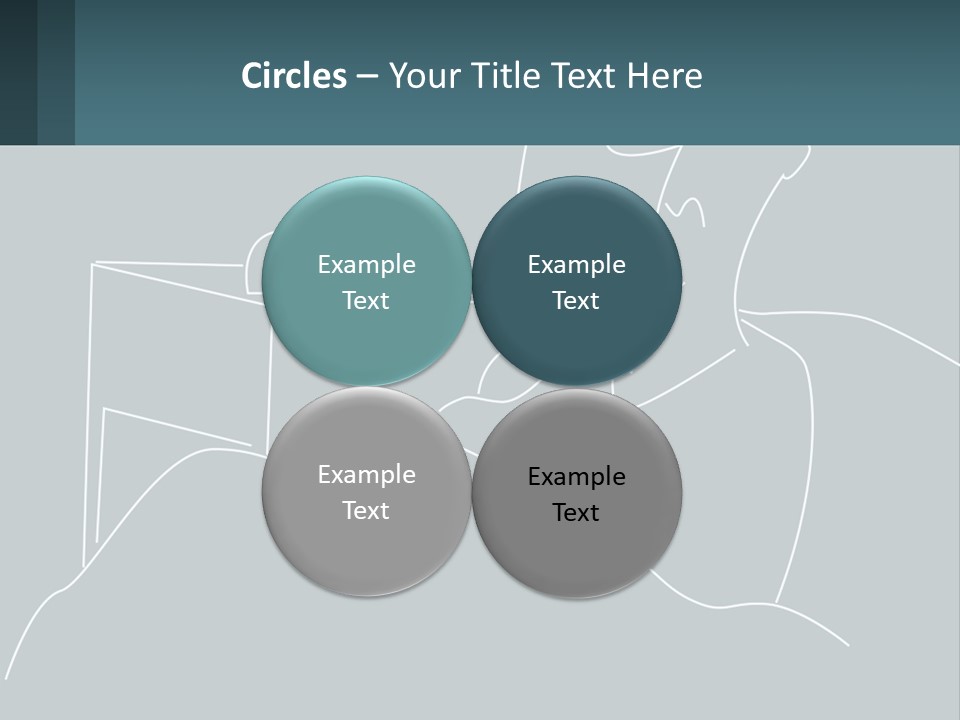 A Man Sitting In Front Of A Desk With A Computer On It PowerPoint Template