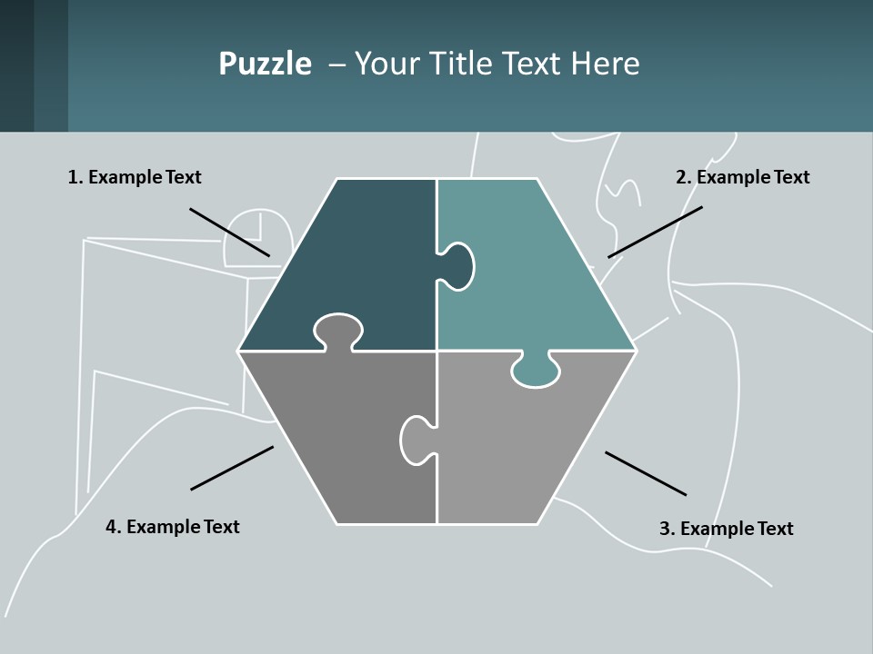 A Man Sitting In Front Of A Desk With A Computer On It PowerPoint Template