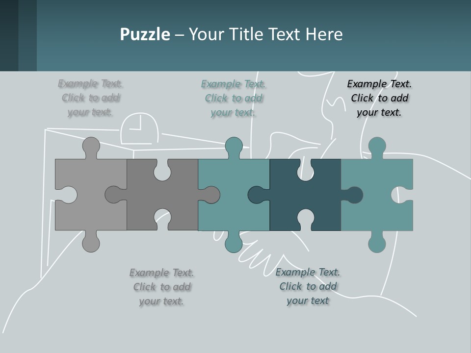 A Man Sitting In Front Of A Desk With A Computer On It PowerPoint Template