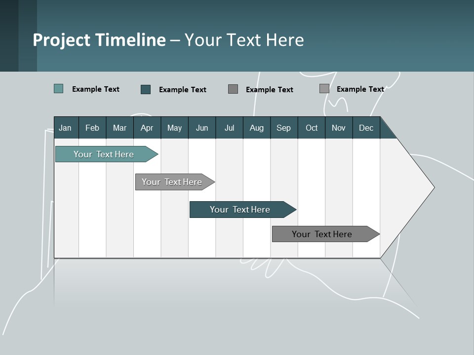 A Man Sitting In Front Of A Desk With A Computer On It PowerPoint Template