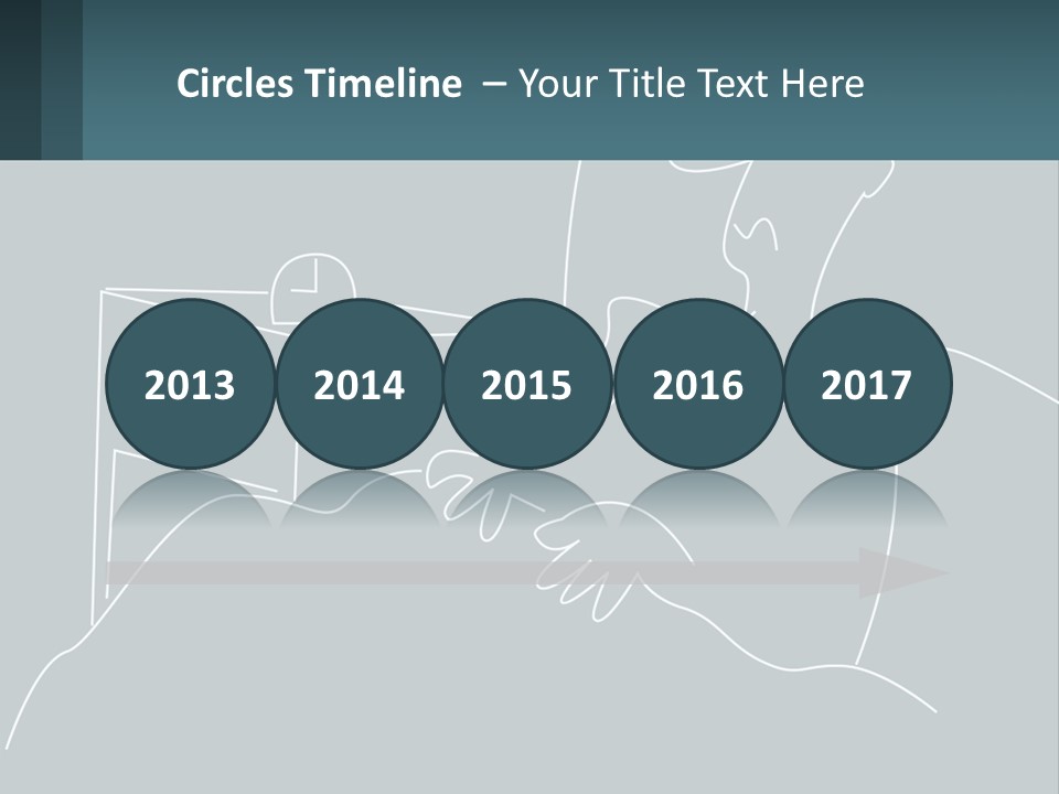 A Man Sitting In Front Of A Desk With A Computer On It PowerPoint Template