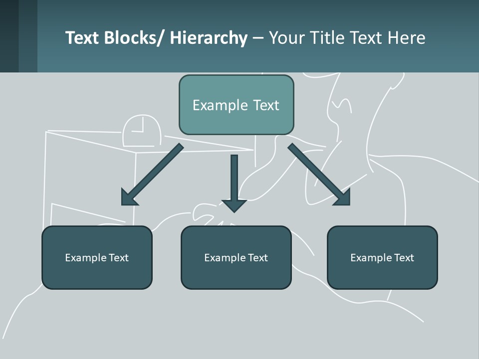 A Man Sitting In Front Of A Desk With A Computer On It PowerPoint Template