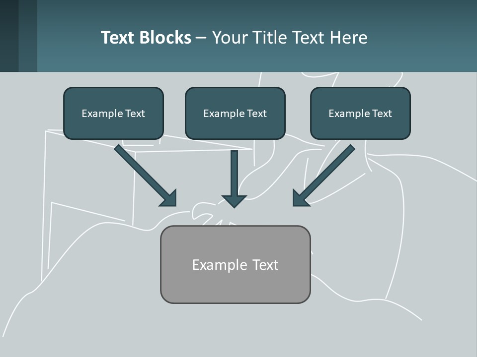A Man Sitting In Front Of A Desk With A Computer On It PowerPoint Template