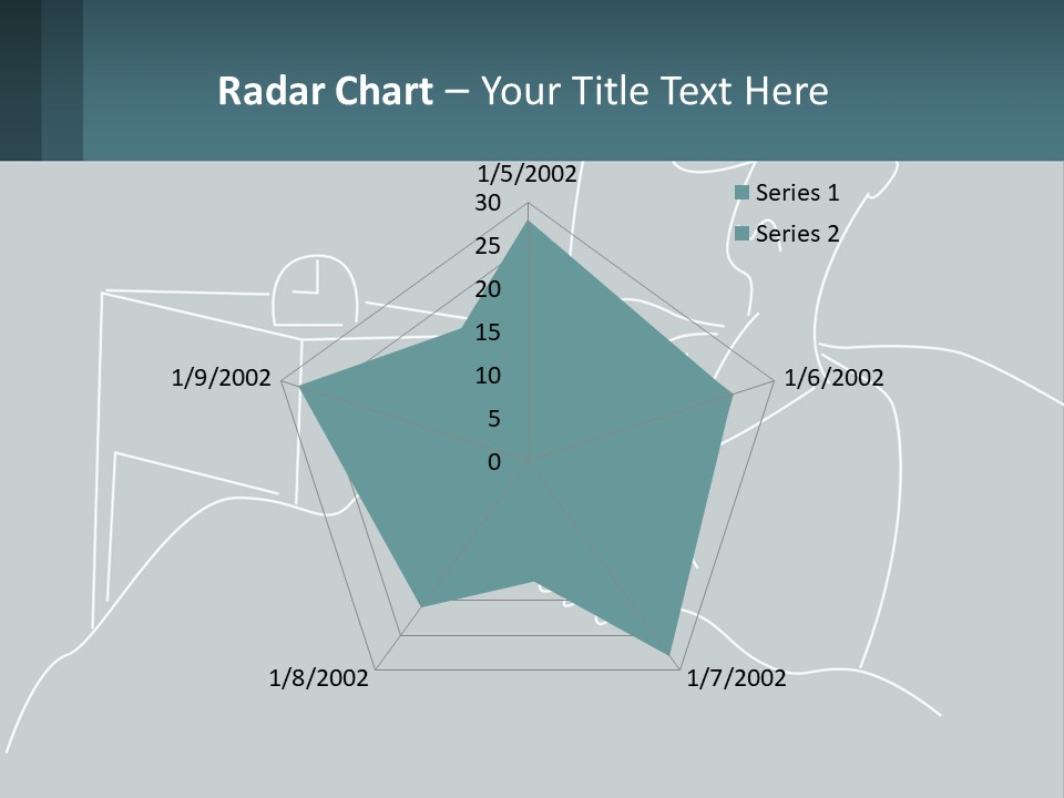 A Man Sitting In Front Of A Desk With A Computer On It PowerPoint Template