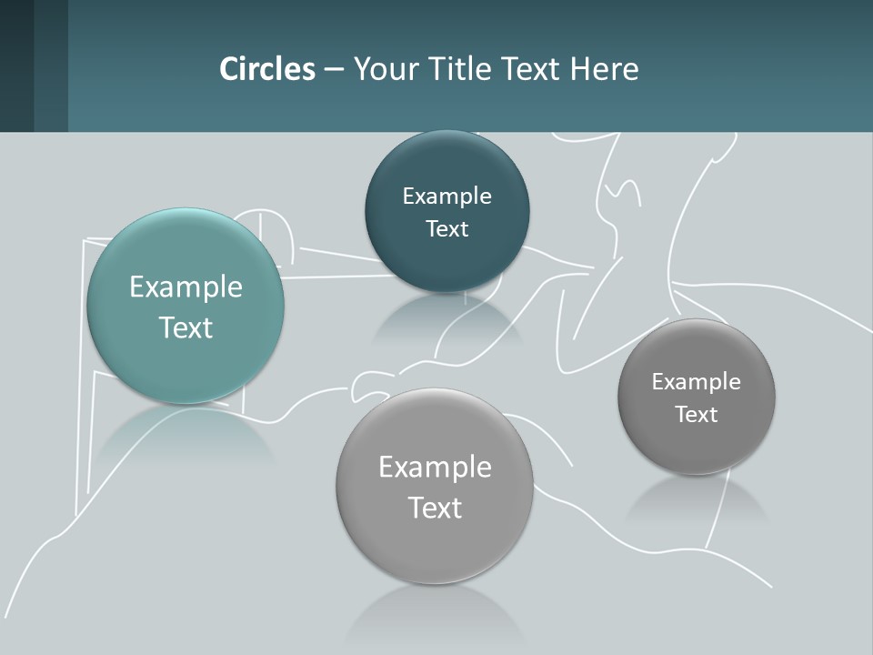 A Man Sitting In Front Of A Desk With A Computer On It PowerPoint Template